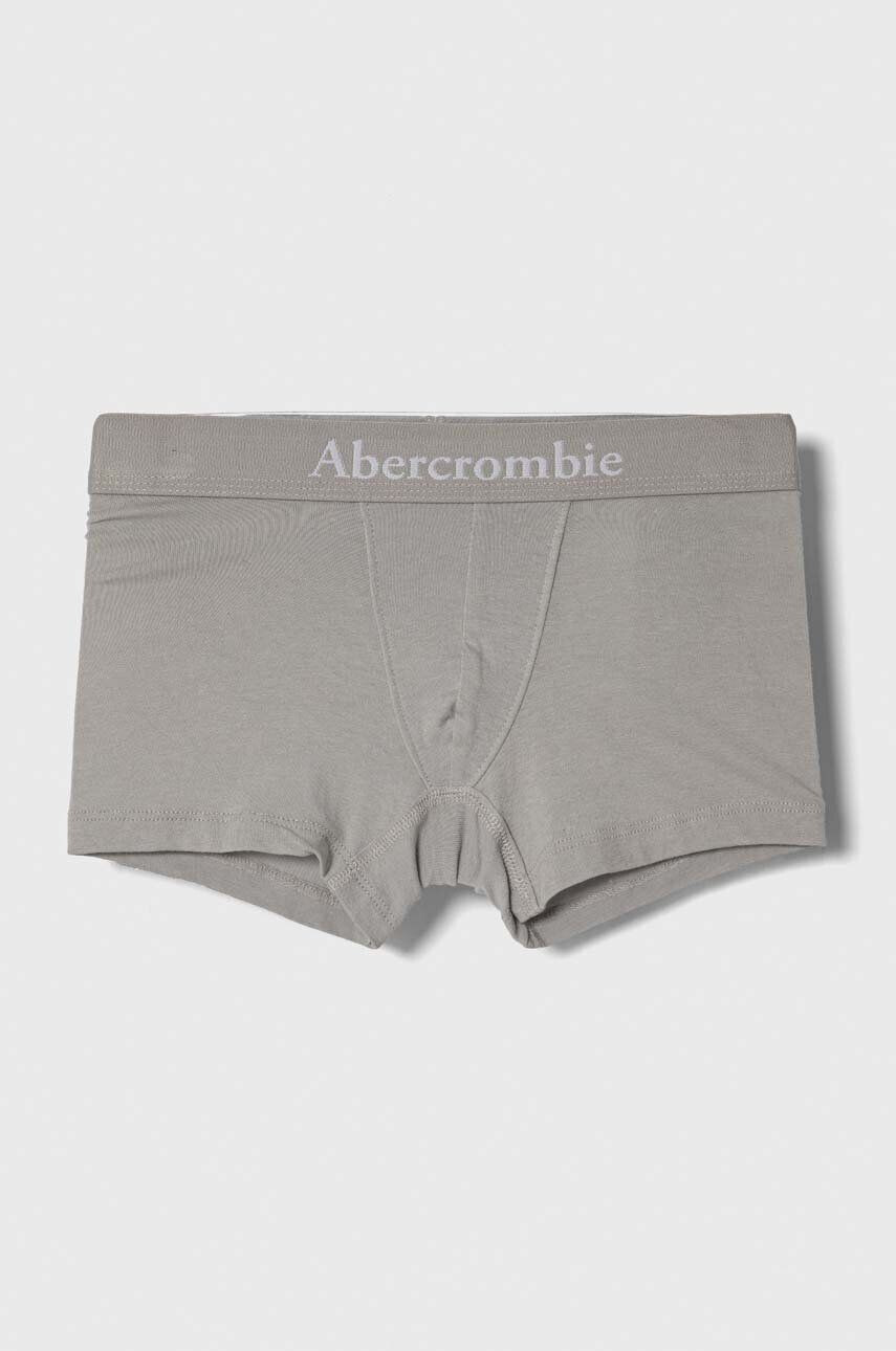 Abercrombie & Fitch boxeri copii 5-pack culoarea gri - Pled.ro