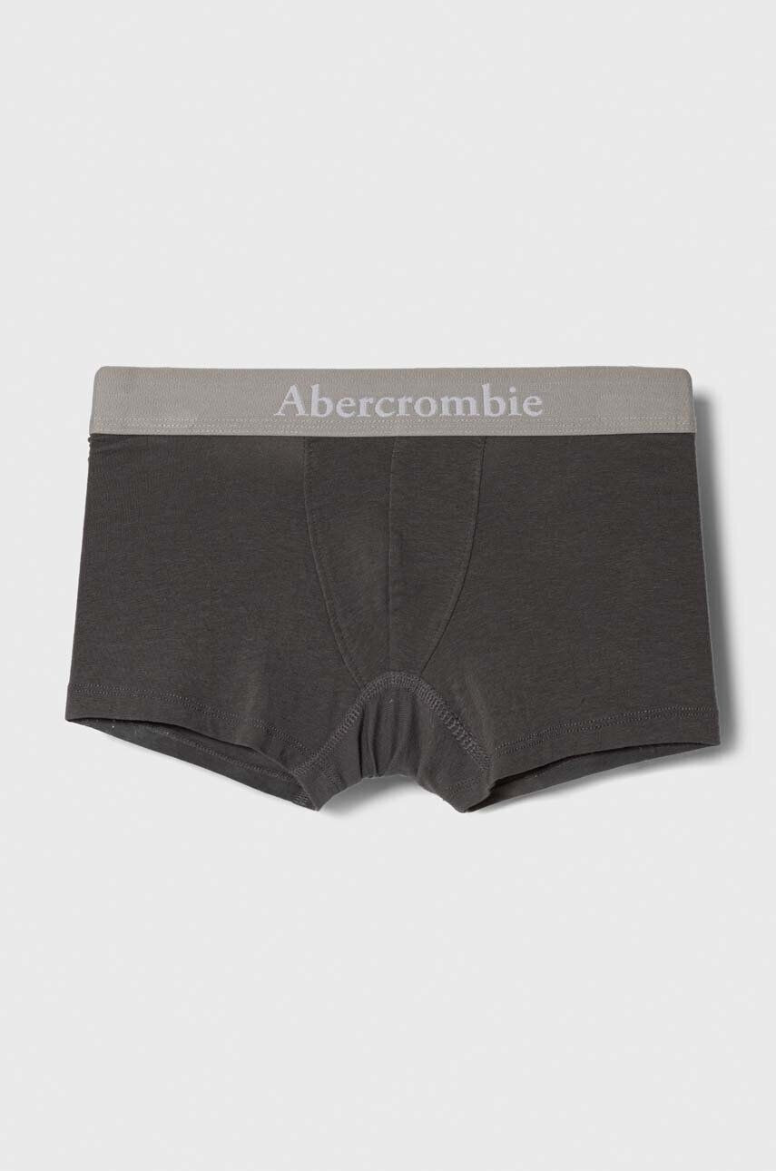 Abercrombie & Fitch boxeri copii 5-pack culoarea gri - Pled.ro