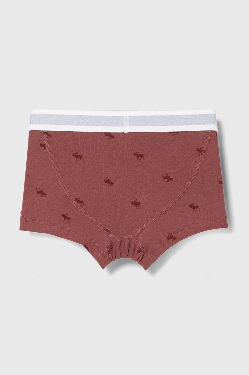 Abercrombie & Fitch boxeri copii 7-pack culoarea bordo - Pled.ro