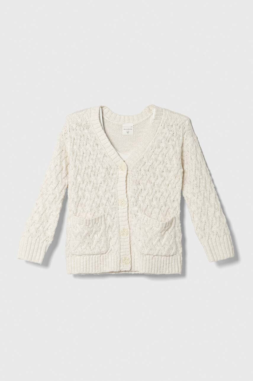 Abercrombie & Fitch cardigan copii culoarea bej - Pled.ro