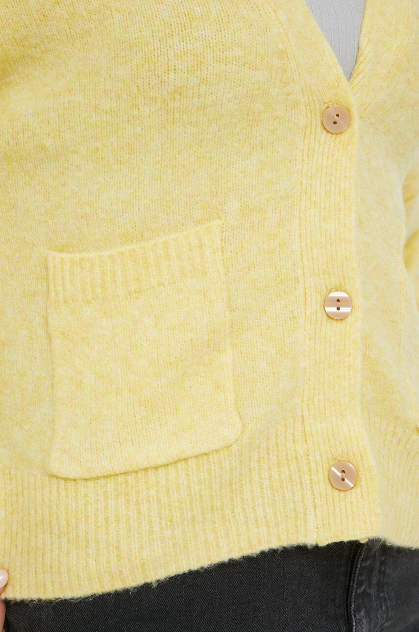 Abercrombie & Fitch cardigan din amestec de lana femei culoarea galben light - Pled.ro