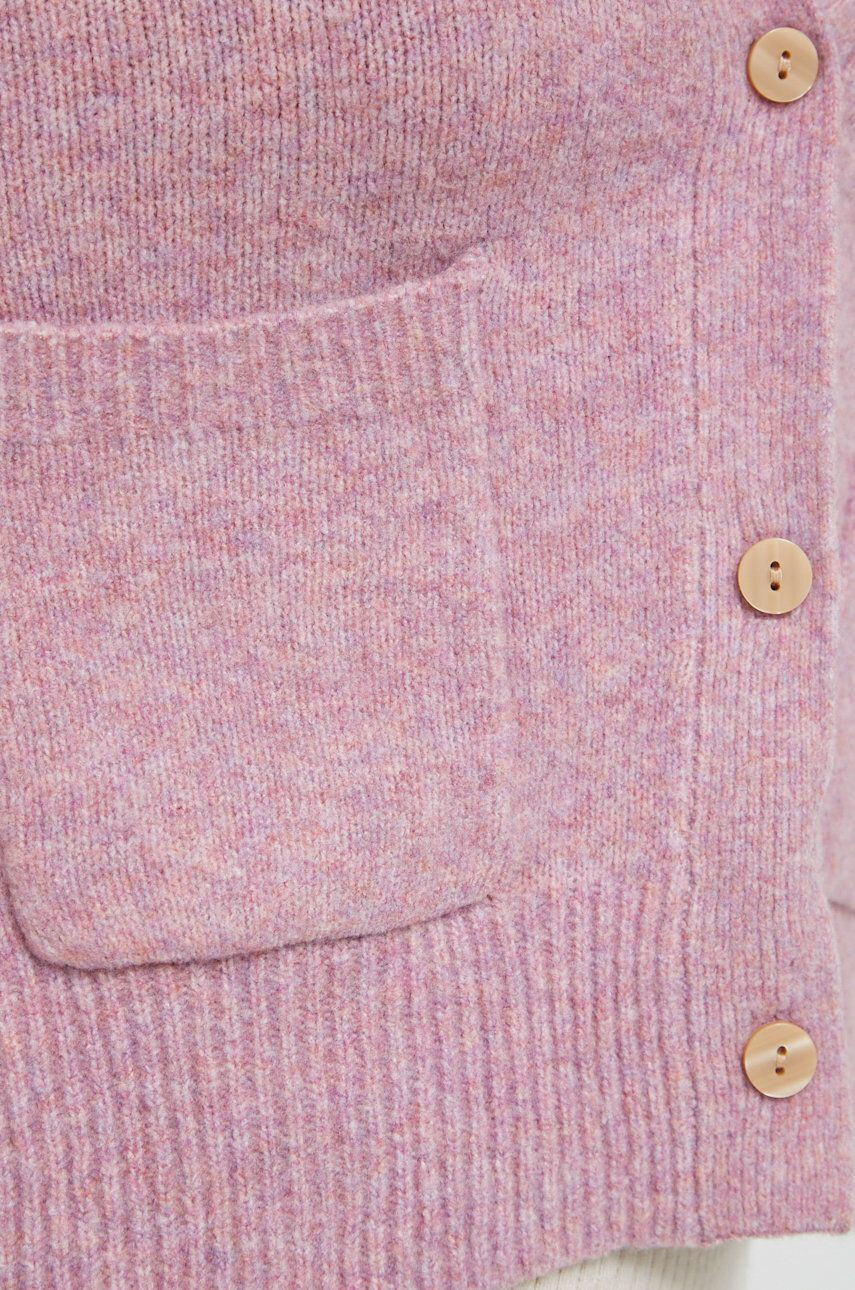 Abercrombie & Fitch cardigan din amestec de lana femei culoarea violet - Pled.ro