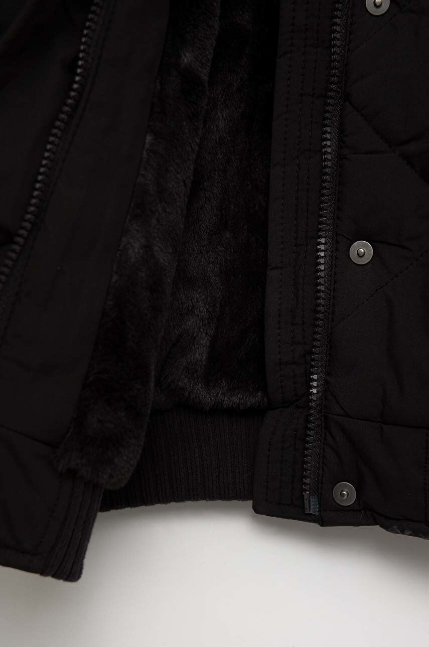 Abercrombie & Fitch geaca copii culoarea negru - Pled.ro