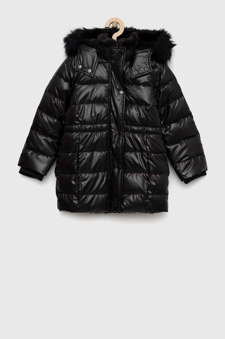 Abercrombie & Fitch geaca copii culoarea negru - Pled.ro