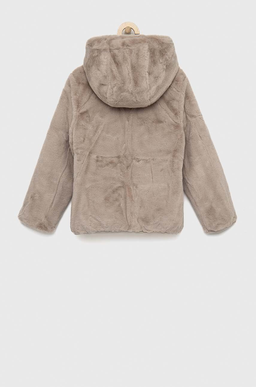 Abercrombie & Fitch geaca reversibila pentru copii culoarea gri - Pled.ro