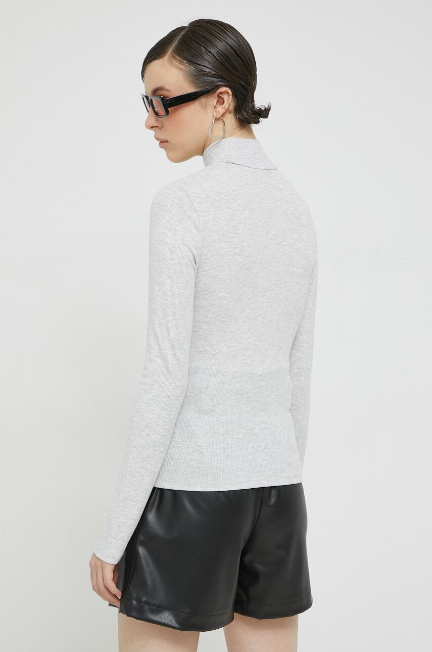 Abercrombie & Fitch longsleeve femei culoarea gri - Pled.ro