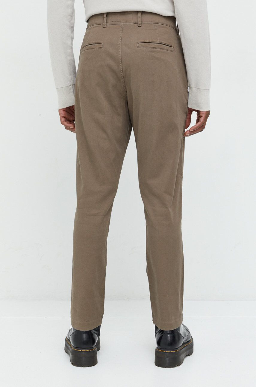 Abercrombie & Fitch pantaloni barbati culoarea maro cu fason chinos - Pled.ro