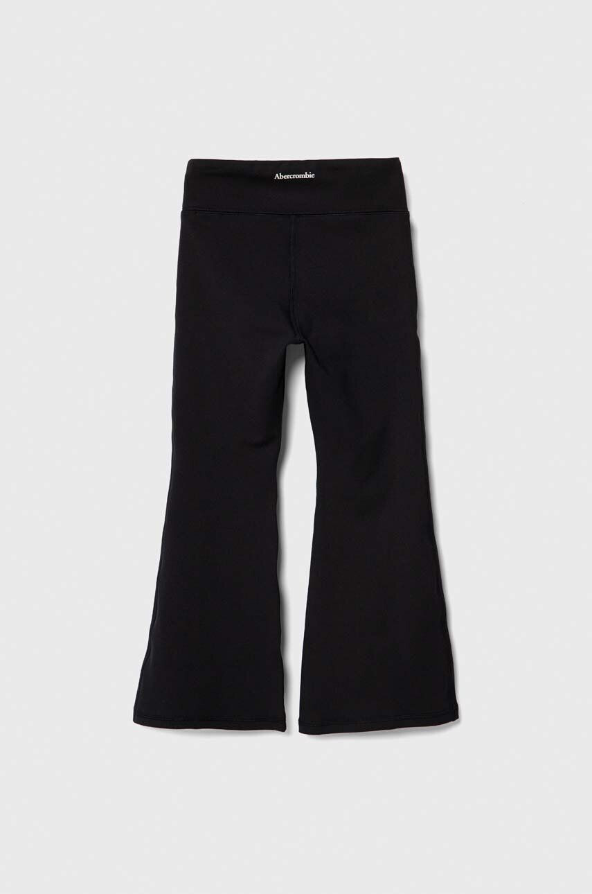 Abercrombie & Fitch pantaloni copii culoarea negru neted - Pled.ro