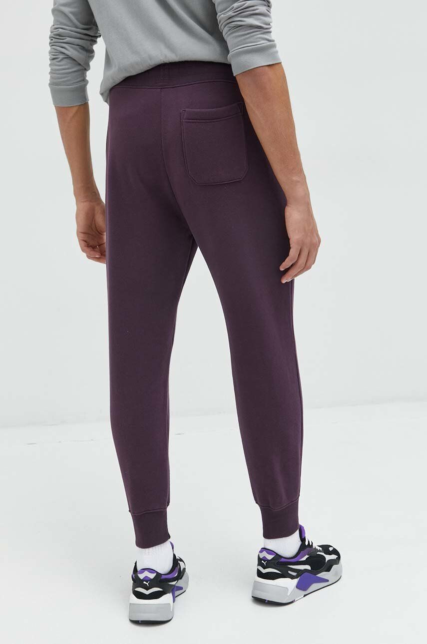 Abercrombie & Fitch pantaloni de trening barbati culoarea violet neted - Pled.ro