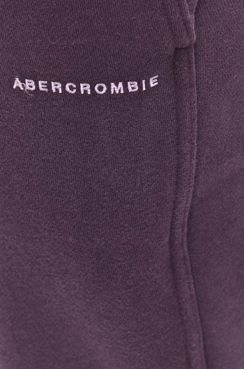 Abercrombie & Fitch pantaloni de trening barbati culoarea violet neted - Pled.ro