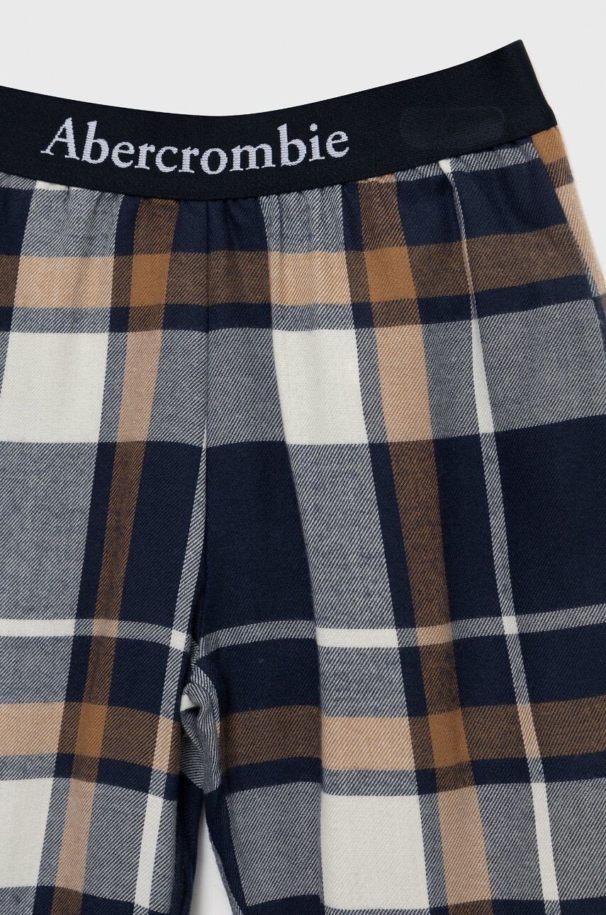 Abercrombie & Fitch pijama copii culoarea alb neted - Pled.ro