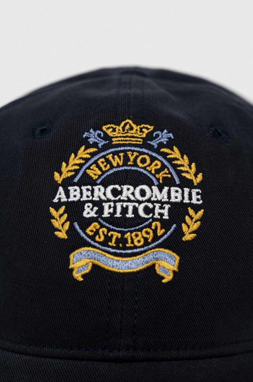 Abercrombie & Fitch sapca culoarea albastru marin cu imprimeu - Pled.ro