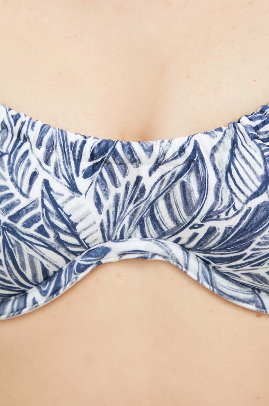 Abercrombie & Fitch sutien de baie culoarea albastru marin cupa moale - Pled.ro