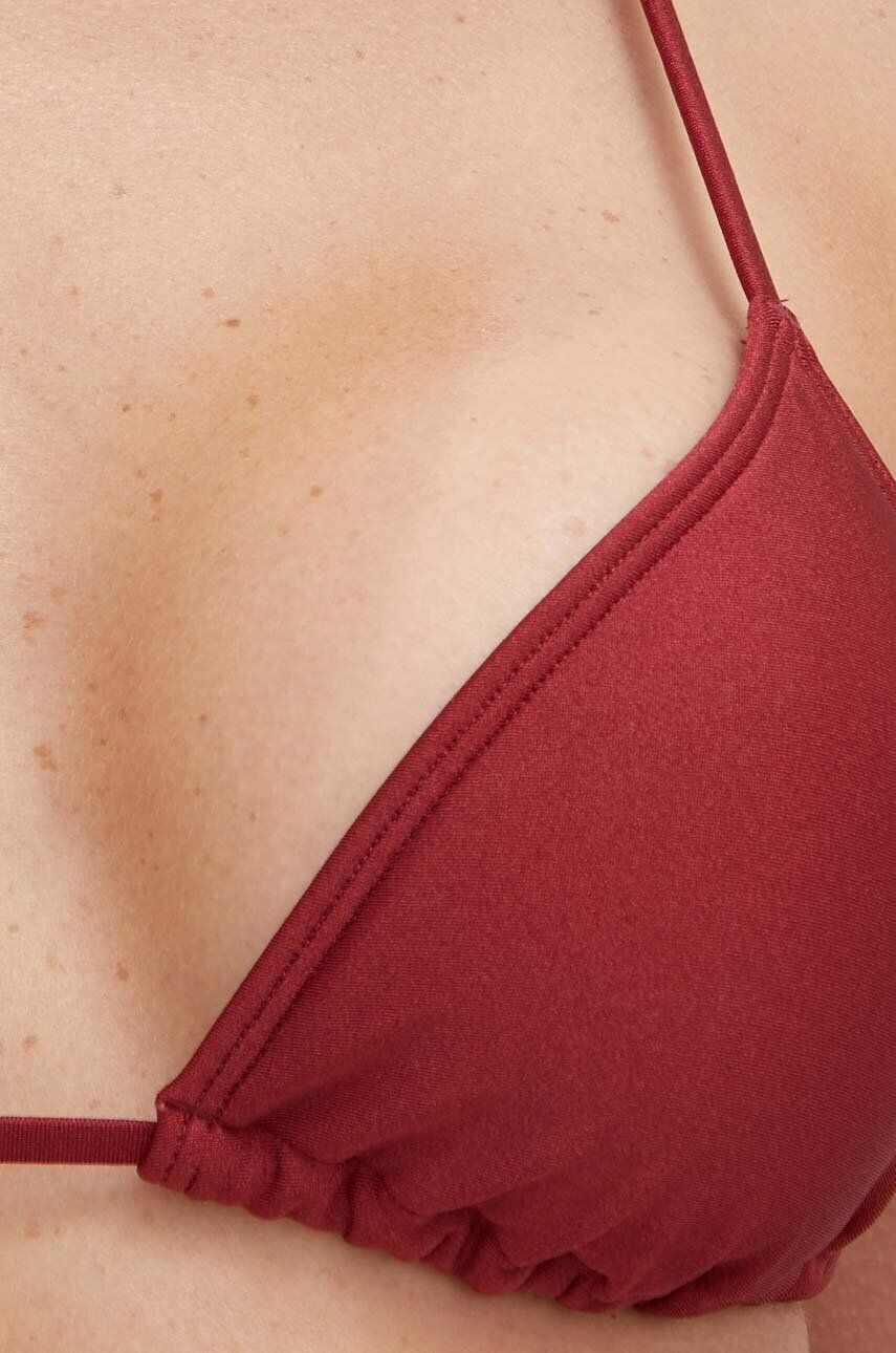 Abercrombie & Fitch sutien de baie culoarea bordo cupa usor rigidizata - Pled.ro