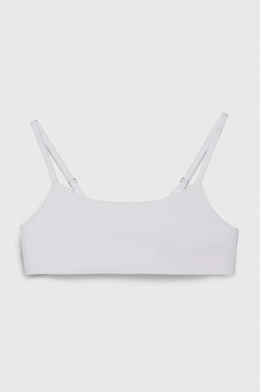 Abercrombie & Fitch sutien fete culoarea alb - Pled.ro