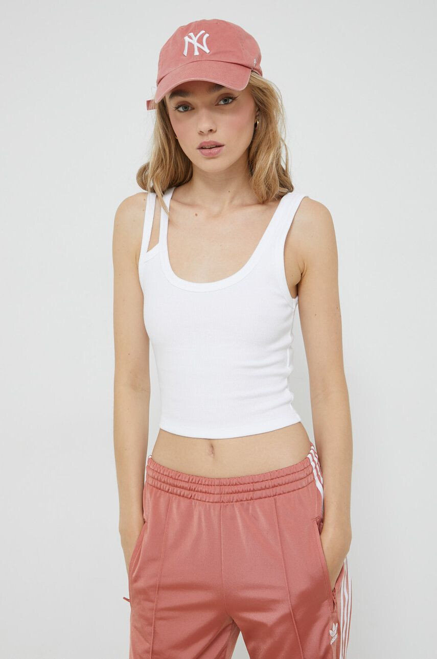 Abercrombie & Fitch top femei culoarea alb - Pled.ro