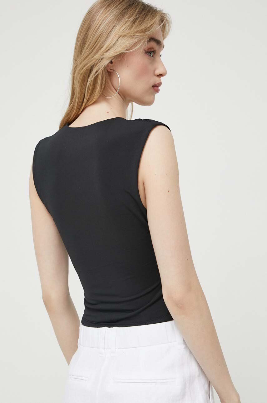 Abercrombie & Fitch top femei culoarea negru - Pled.ro