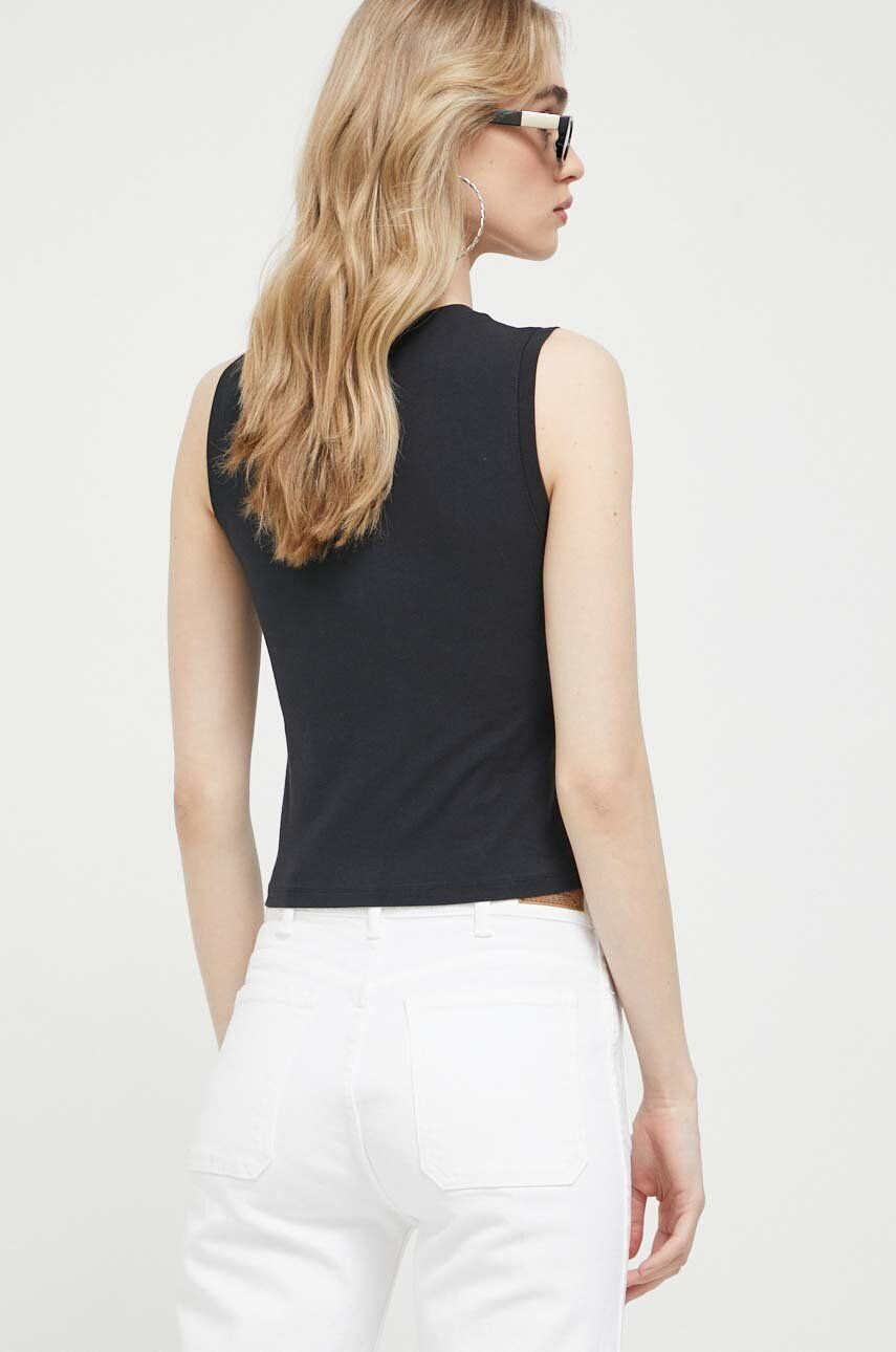 Abercrombie & Fitch top femei culoarea negru - Pled.ro