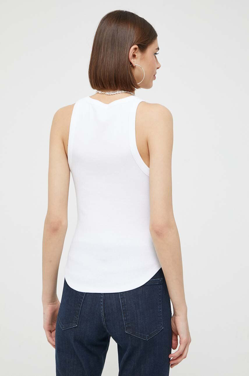 Abercrombie & Fitch top femei culoarea alb - Pled.ro