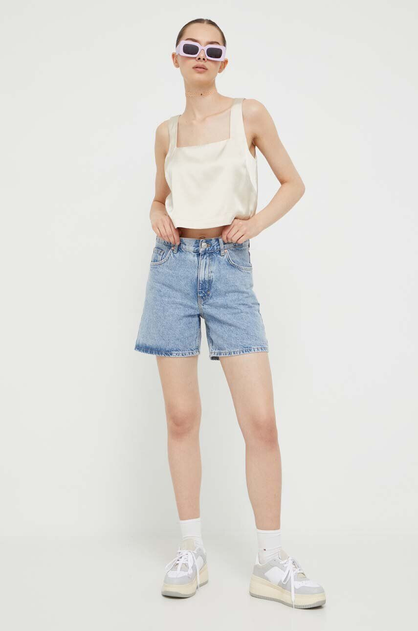 Abercrombie & Fitch top femei culoarea bej - Pled.ro