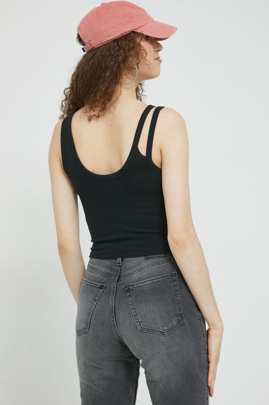 Abercrombie & Fitch top femei culoarea negru - Pled.ro