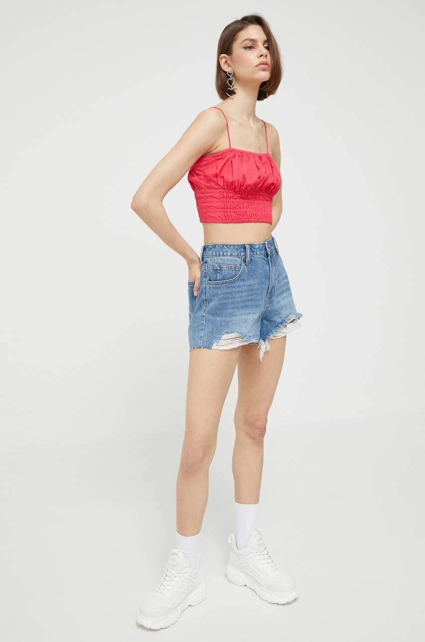 Abercrombie & Fitch top x The Trevor Project femei culoarea roz - Pled.ro