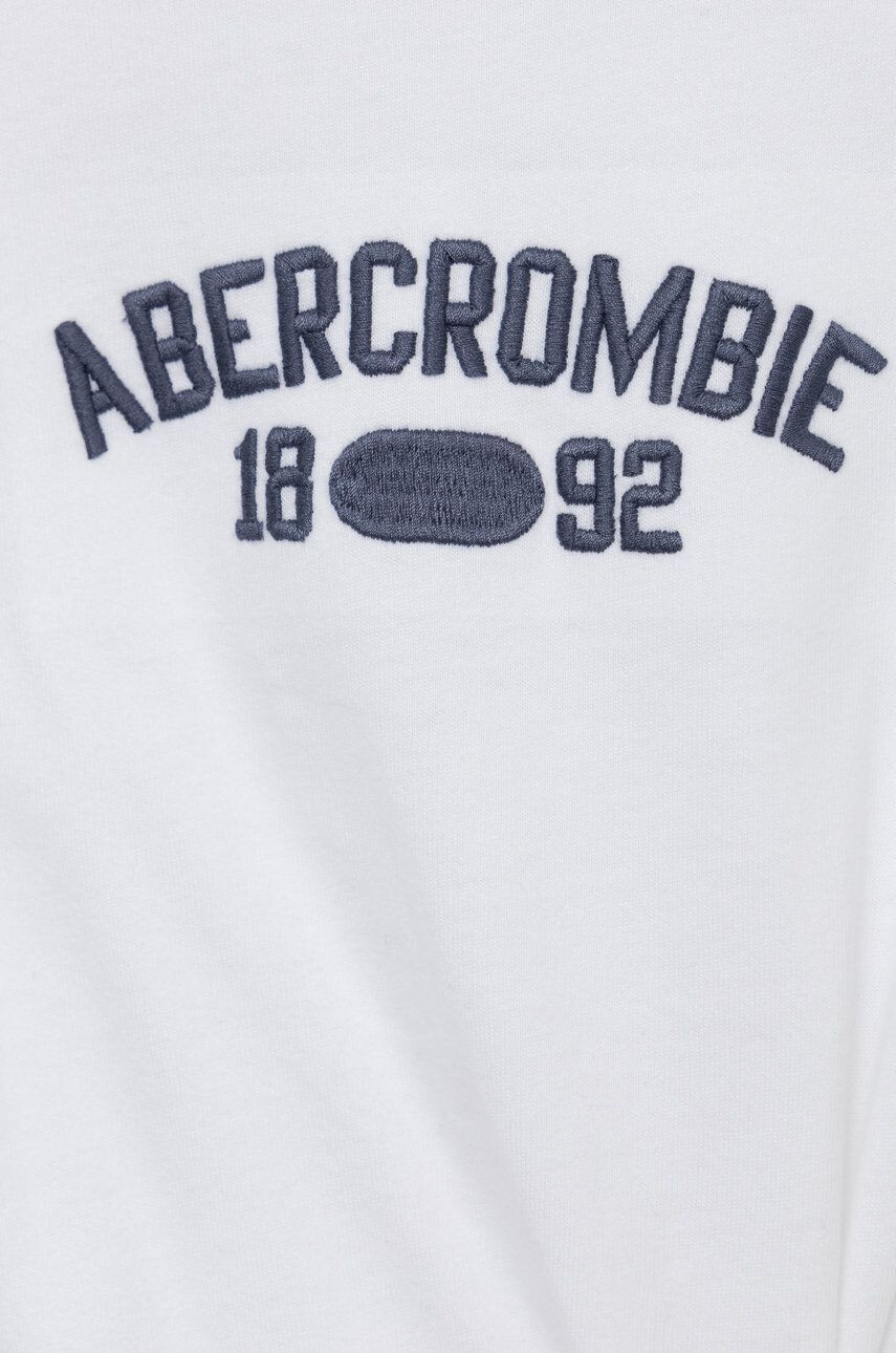 Abercrombie & Fitch tricou copii culoarea alb - Pled.ro