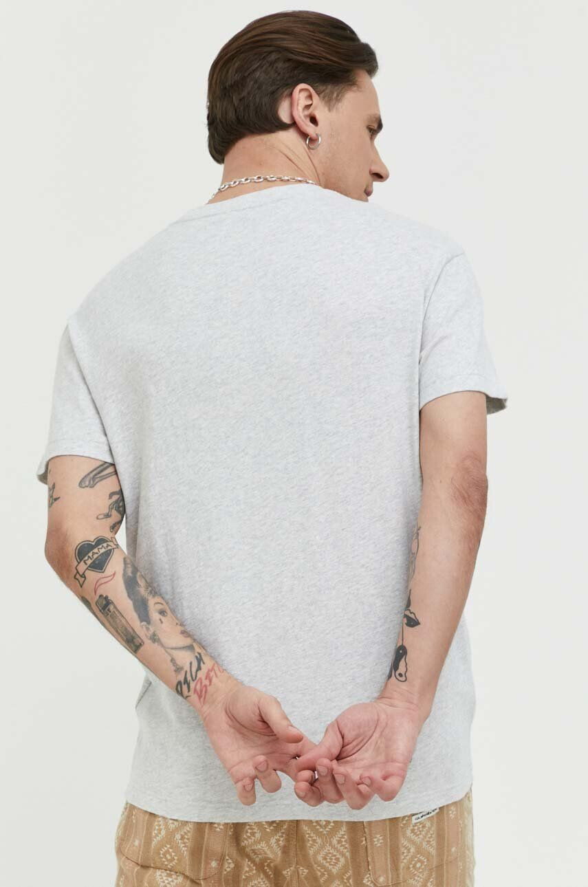 Abercrombie & Fitch tricou din bumbac culoarea gri - Pled.ro