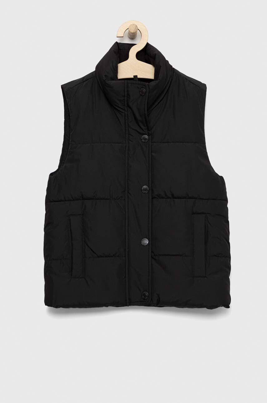 Abercrombie & Fitch vesta copii culoarea negru - Pled.ro