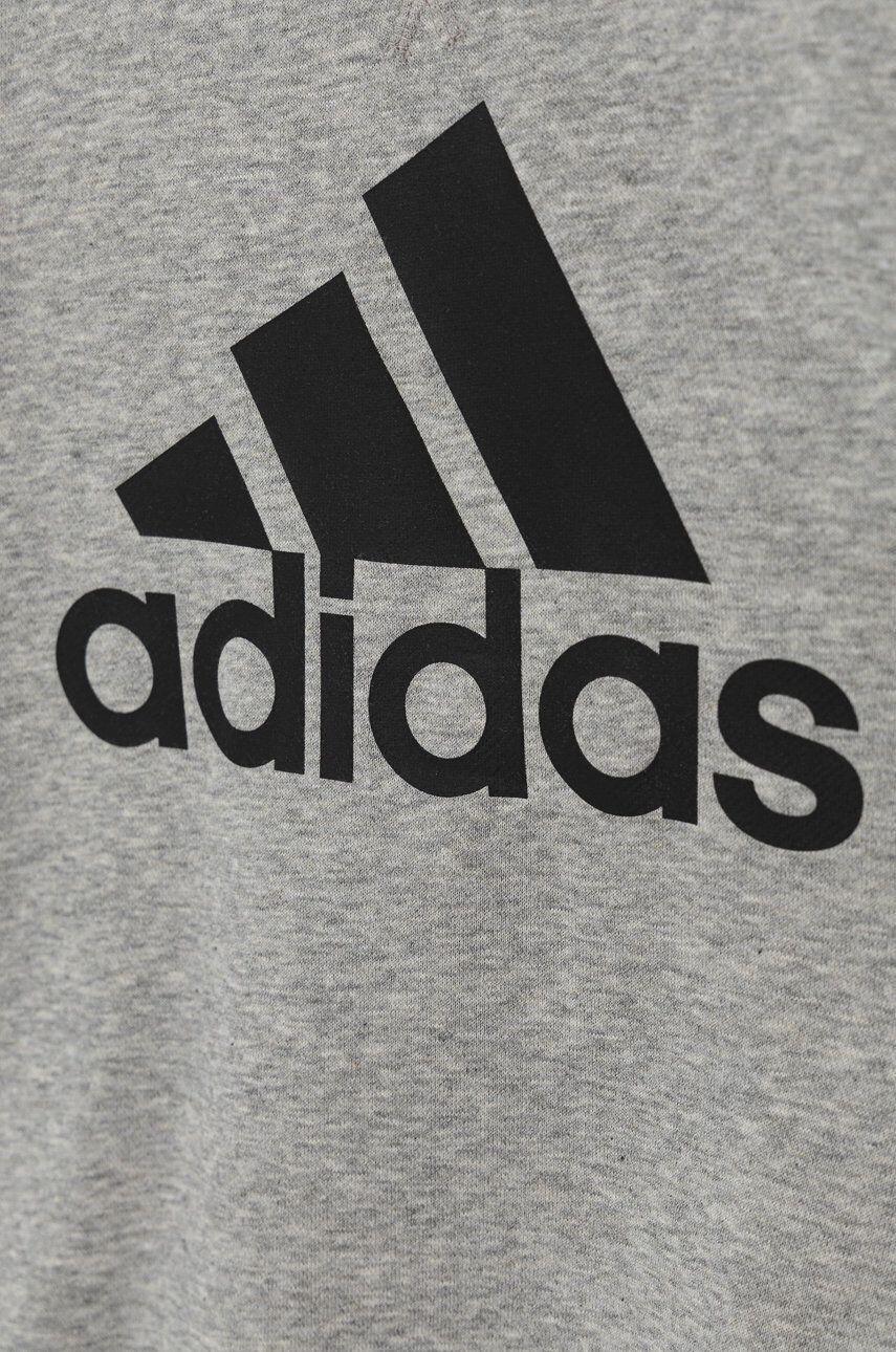 adidas Bluză copii GS4273 culoarea gri melanj - Pled.ro