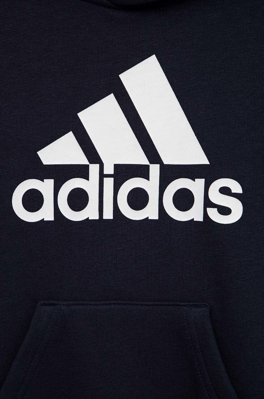 adidas bluza copii U BL cu glugă cu imprimeu - Pled.ro