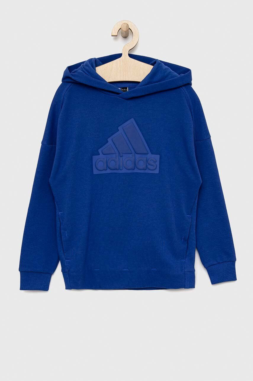 adidas bluza copii U FI cu glugă cu imprimeu - Pled.ro