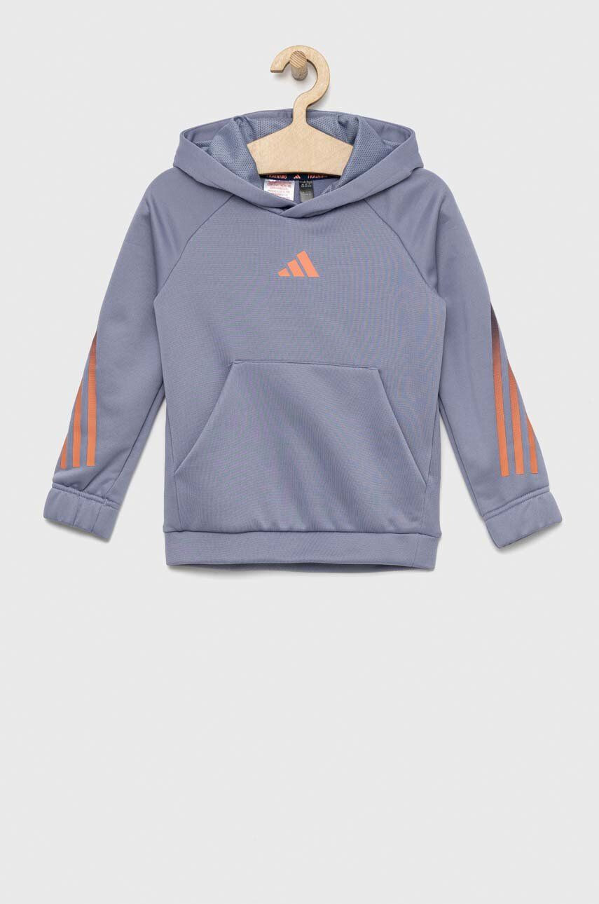 adidas bluza copii U TI HOODIE cu glugă cu imprimeu - Pled.ro