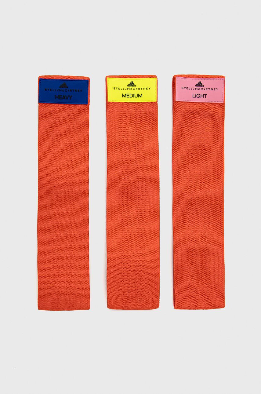 adidas by Stella McCartney benzi de rezistență la exerciții (3-pack) H59865 culoarea portocaliu - Pled.ro