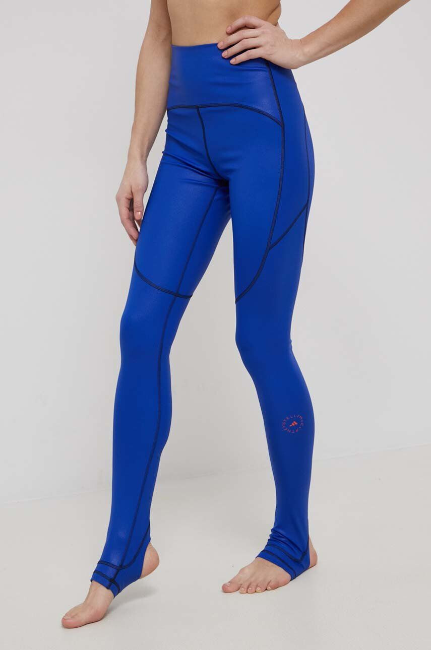 adidas by Stella McCartney leggins de antrenament femei culoarea portocaliu modelator - Pled.ro