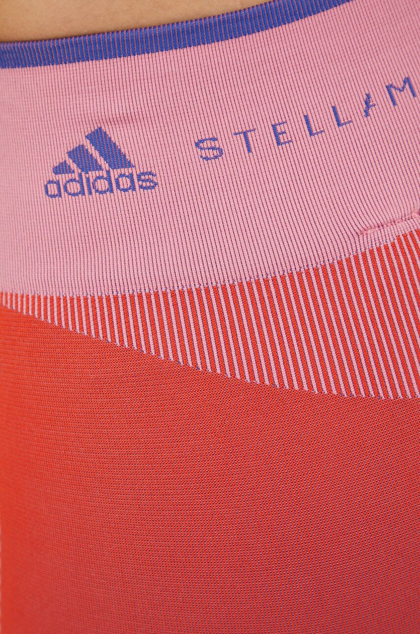 adidas by Stella McCartney leggins de antrenament femei culoarea portocaliu modelator - Pled.ro