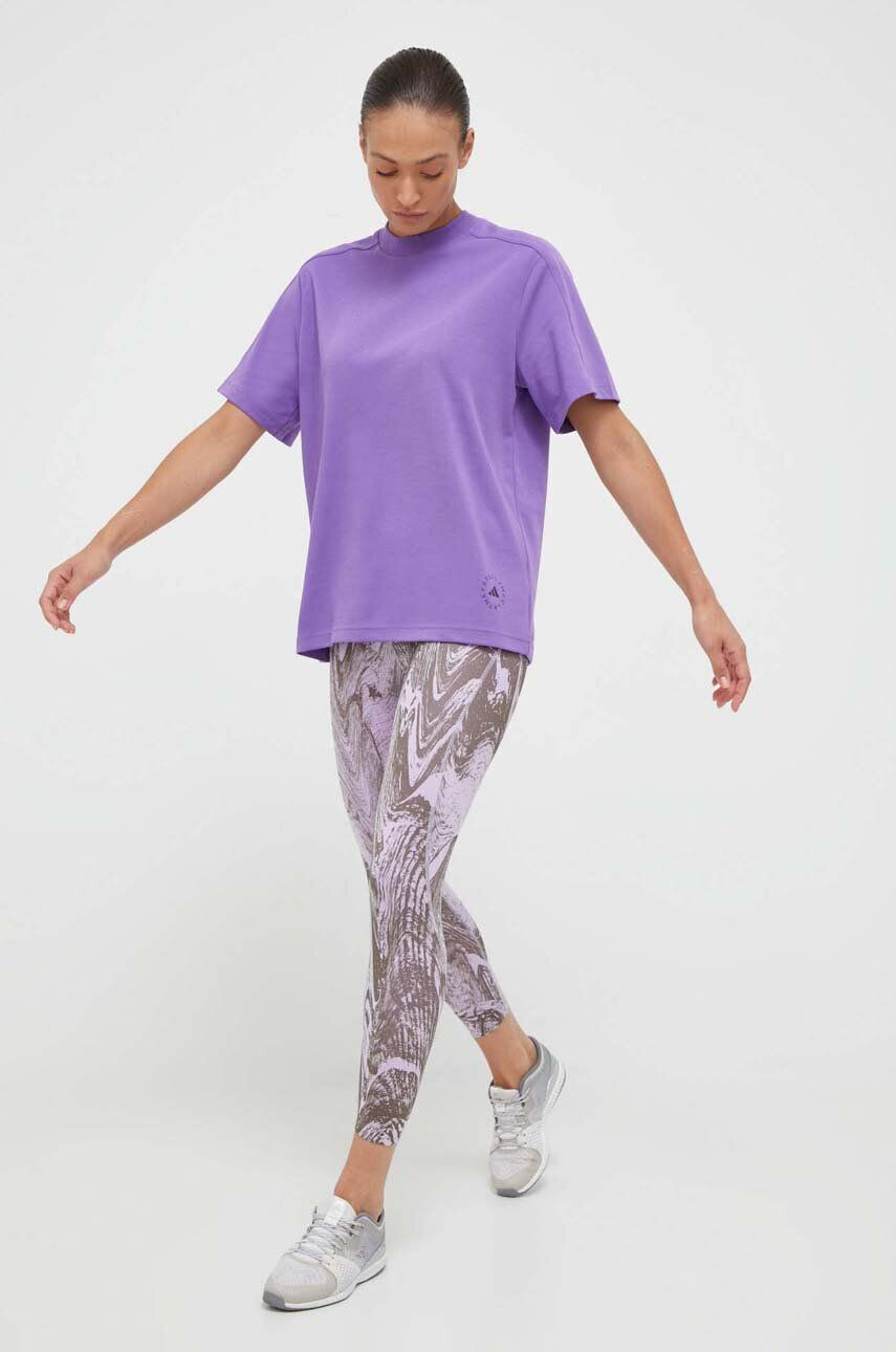 adidas by Stella McCartney leggins de antrenament TruePurpose Optime culoarea violet modelator - Pled.ro