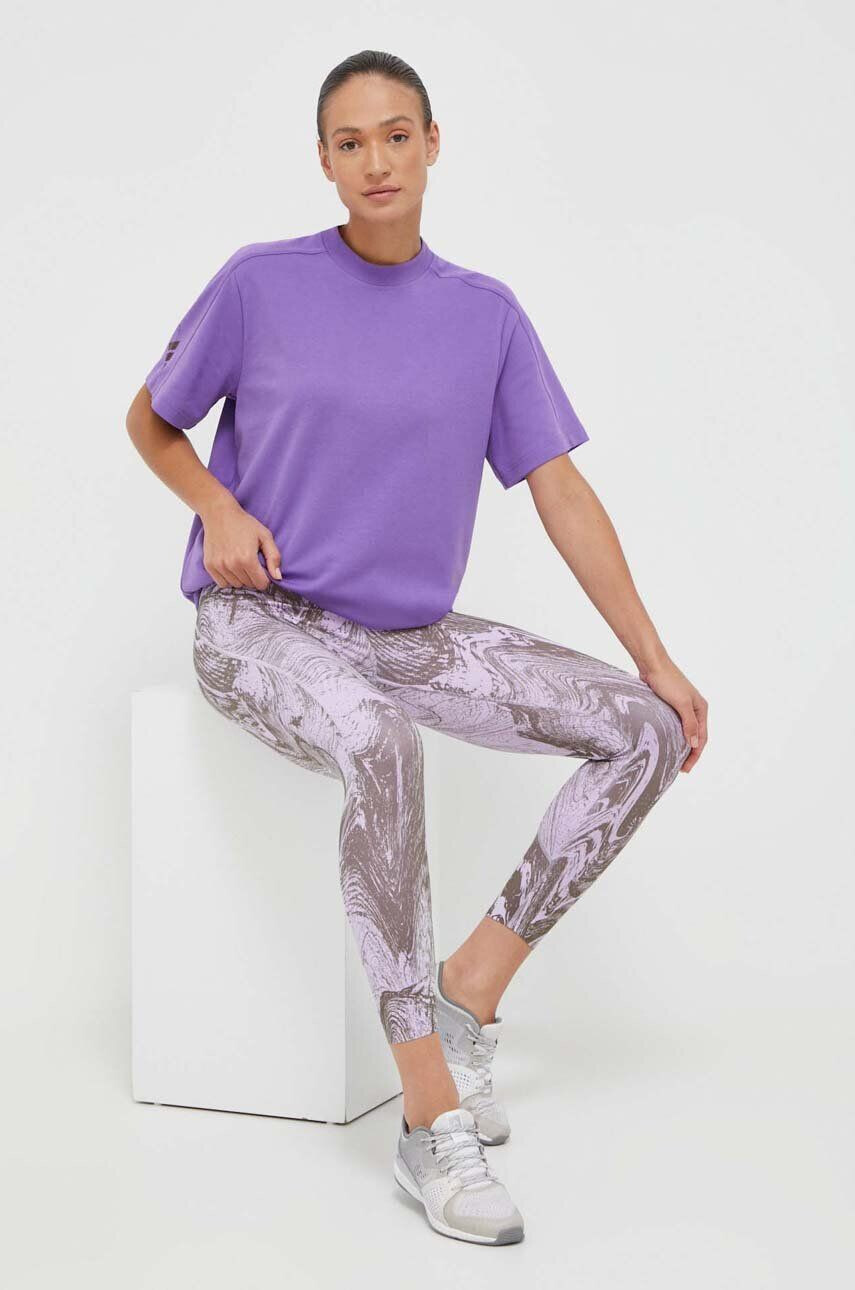 adidas by Stella McCartney leggins de antrenament TruePurpose Optime culoarea violet modelator - Pled.ro