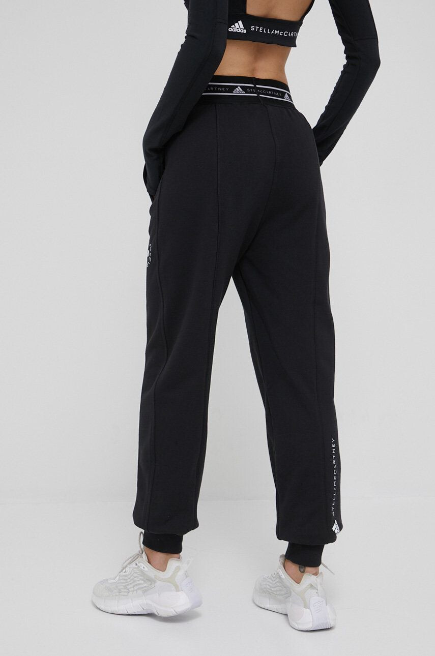 adidas by Stella McCartney pantaloni de trening HC1431 femei culoarea negru neted - Pled.ro