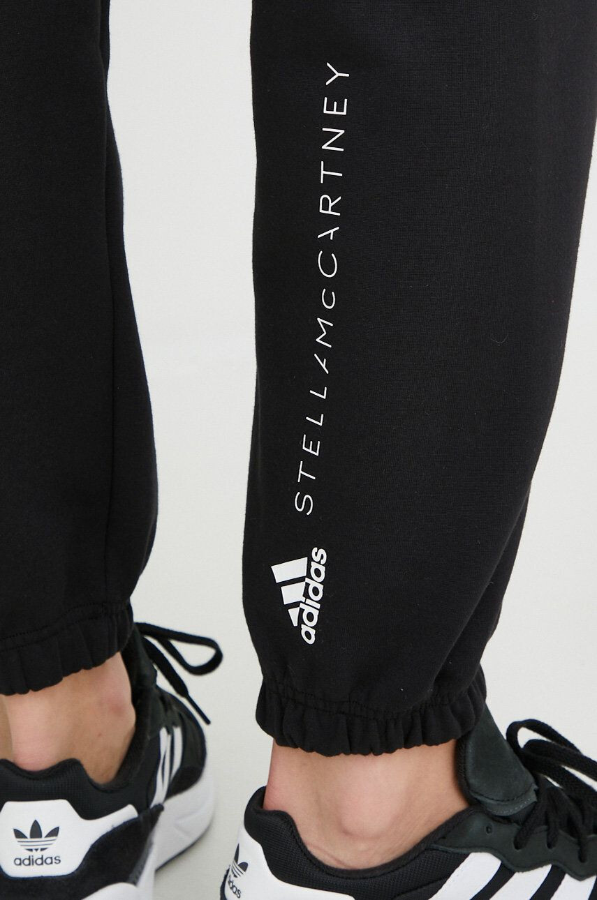 adidas by Stella McCartney pantaloni de trening femei culoarea negru neted - Pled.ro