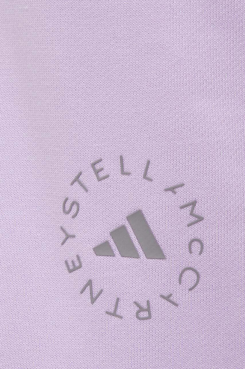 adidas by Stella McCartney pantaloni de trening culoarea violet neted - Pled.ro