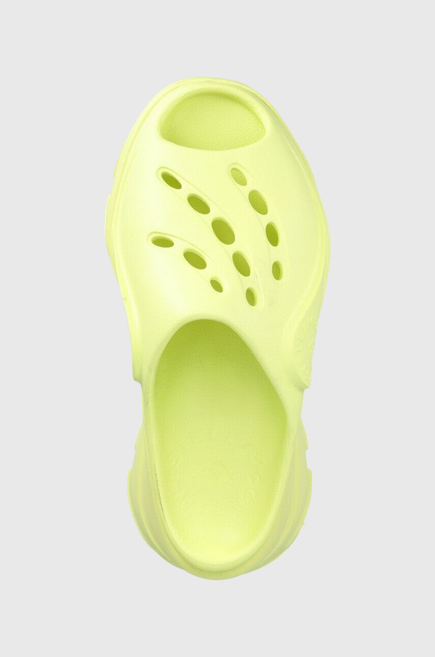 adidas by Stella McCartney papuci x Clog Frozen femei culoarea verde cu platforma - Pled.ro