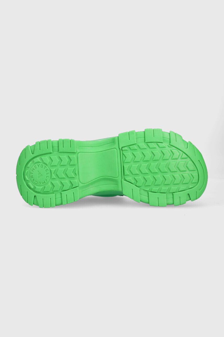 adidas by Stella McCartney sandale aSMC Hika femei culoarea verde cu platforma - Pled.ro