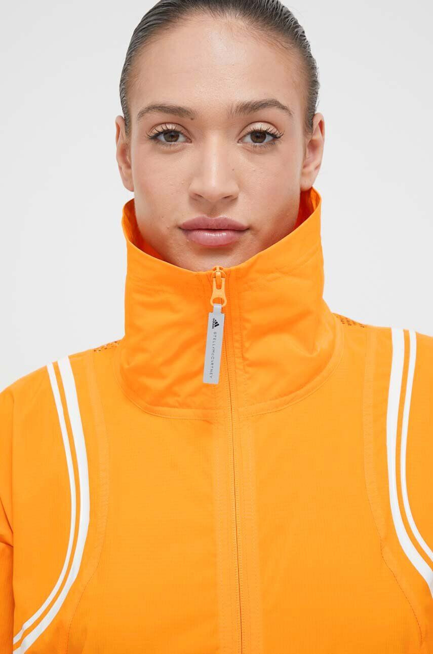 adidas by Stella McCartney windbreaker TruePace culoarea portocaliu de tranzitie oversize - Pled.ro