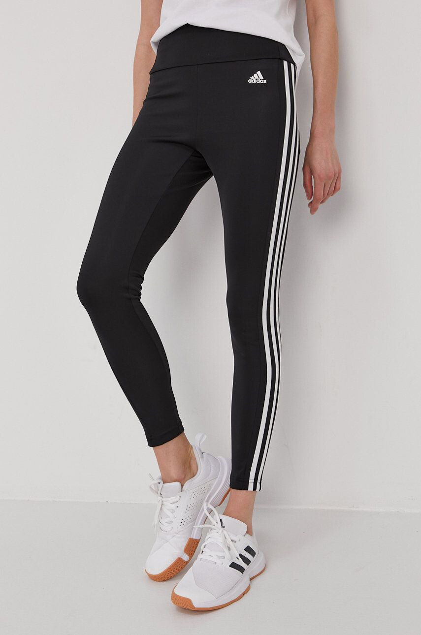 adidas colanti HG5880 femei culoarea negru cu imprimeu - Pled.ro