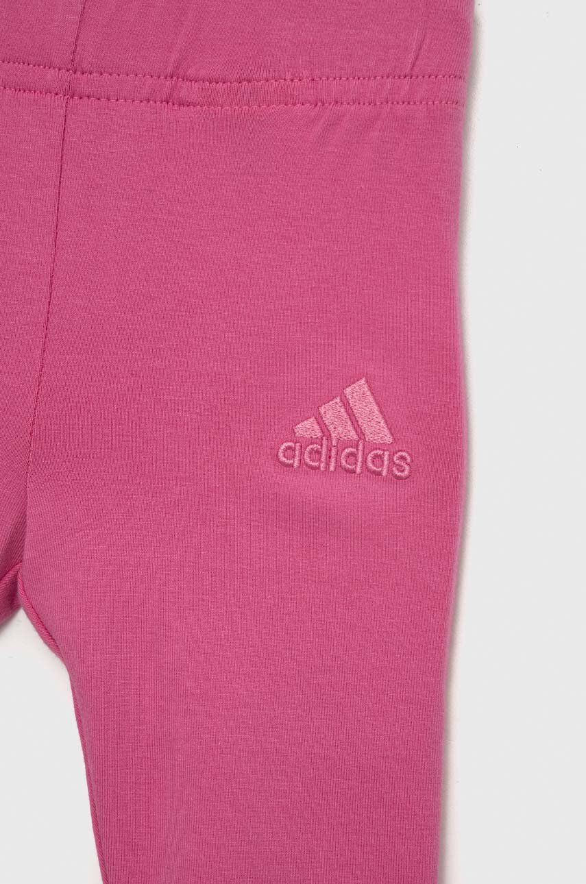 adidas compleu copii IN G HOOD FL culoarea violet - Pled.ro