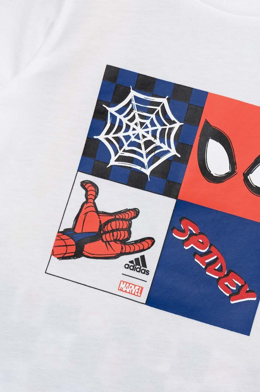 adidas compleu copii x Marvel culoarea alb - Pled.ro