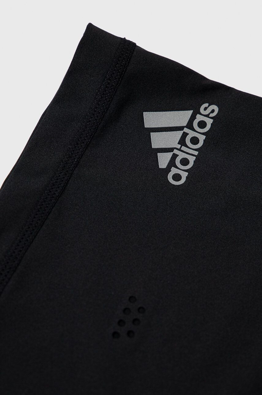 adidas fular impletit culoarea negru neted - Pled.ro