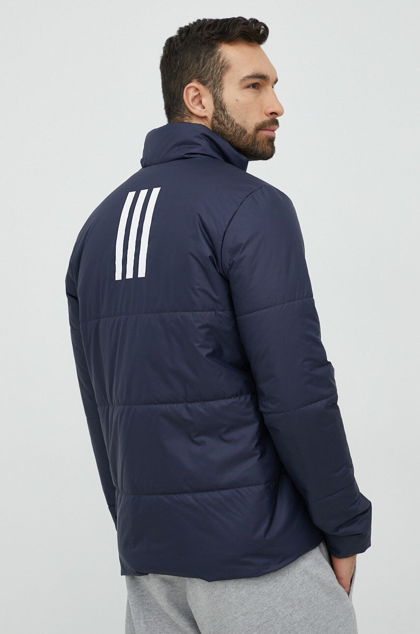 adidas geaca barbati culoarea albastru marin de tranzitie - Pled.ro