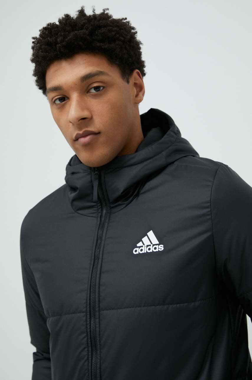 adidas geaca barbati culoarea negru de tranzitie - Pled.ro